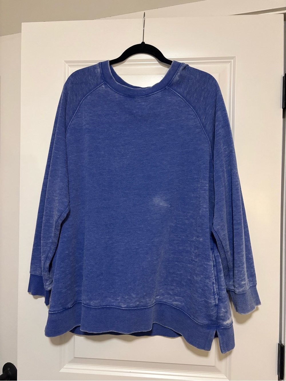 FP Movement by Free People Washed Blue Pullover Crewneck